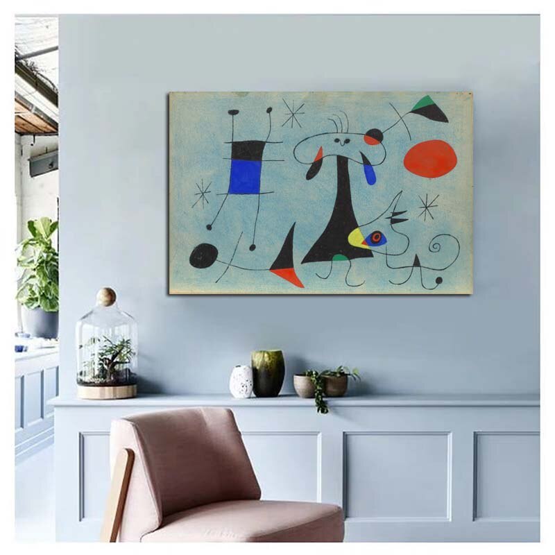 Joan Miró Famous Painter Wall Art HQ Canvas Print Painting FRAME AVAILABLE Item image 2