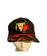 Vintage Bob Massey Western Hat Cap Rodeo Skull Cowboy Retro Chili Peppers - $33.99
