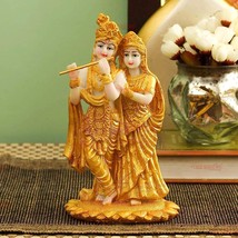 Radha Krishna Statue Idol Lord Hindu God Figurine Murti Gift Pooja Sculpture . - £15.56 GBP