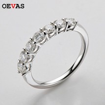 Sparkling Real Moissanite Wedding Rings For Women 100% 925 Sterling Silver Engag - £43.51 GBP