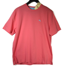 Tommy Bahama Men&#39;s Solid S/S Textured T-Shirt Rose Size Large - $32.00