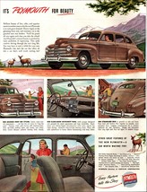 1946 Plymouth brown Car Vintage Ad for beauty wildlife f1 - $25.98