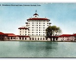 Broadmoor Hotel and Lake Colorado Springs Colorado CO UNP DB Postcard R11 - £3.39 GBP