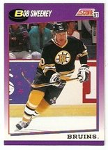 Boston Bruins Bob Sweeney 1991 Score Hockey Card 176 - £0.39 GBP