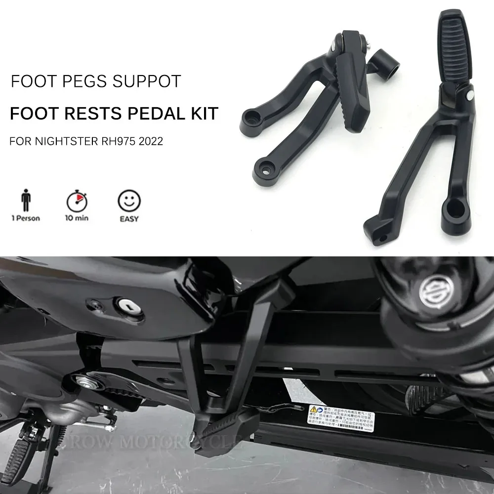New Motorcycle Passenger Footpeg Foot Pedal Pegs Suppot Foot Rests Kit For - $94.48+