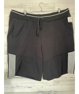 Akademiks Sweat Shorts Mens 5XL Black Drawstring Slash Pockets Summer Pu... - £14.90 GBP