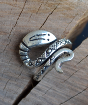 Snake ring, silver snake ring, statement ring, animal lovers jewelry, R348 - £4.80 GBP
