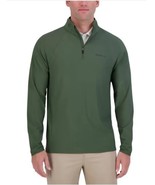 Ben Sherman Mens Sweater Green Quarter Zip UPF 50+ Stretch Long Sleeves - $744.57 MXN