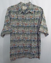 Reyn Spooner Miley Collection Tropical Palm Trees Hawaiian Beach Shirt Large - £21.11 GBP
