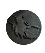 Witch On Broom Halloween Cookie Stamp Embosser Made In USA PR5545 - $3.99
