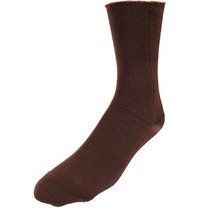 Apex Seamfree Crew Sock For Men &amp; Women Brown Small - $14.55