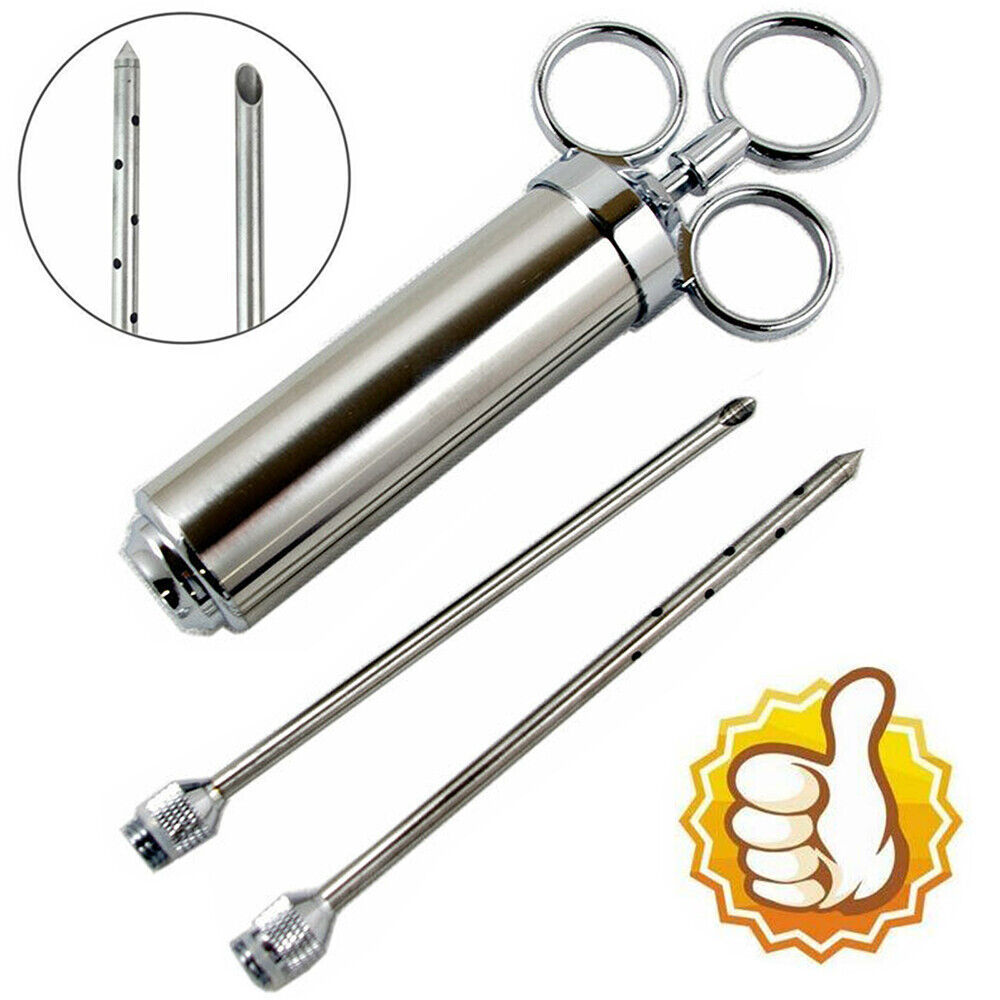 Primary image for Stainless Steel Seasoning Marinade Injector Gun Flavor Needle Meat Bbq Cooking