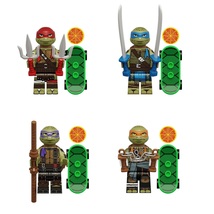  ninja turtles donatello leonardo michelangelo raphael minifigures toys lego compatible thumb200