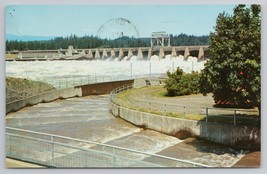 1966 Bonneville Dam Columbia River Oregon Washington Vintage Postcard - £11.32 GBP