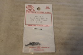 HO Scale Scale Structures SS Ltd., Pipe Section with Gas Line Valve, #2193 - £12.01 GBP