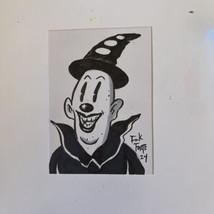 Koko The Clown Fleischer Studios Original Sketch Card By Frank Forte Drawing - £14.89 GBP