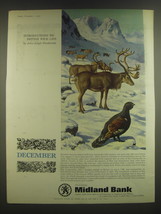 1965 Midland Bank Ad - Capercaillie and Reindeer - £14.54 GBP