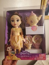 Disney Princess 14&quot; Belle Doll with Tea Set &amp; Cart Playset NEW SEALED - $93.49
