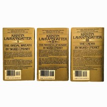 Kristin Lavransdatter Trilogy LOT of 3 Paperbacks Norwegian Middle Ages History image 2