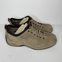 Cole Haan + NikeAir Brown Leather Lace Up Casual Fashion Sneakers Size 9.5 - £23.46 GBP