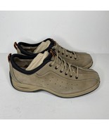 Cole Haan + NikeAir Brown Leather Lace Up Casual Fashion Sneakers Size 9.5 - £23.36 GBP