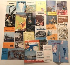 25 Holland Brochures 1960&#39;s Hague Arnheim Haarlem Amsterdam Madurodam Rotterdam - £43.62 GBP