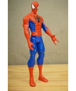 Marvel Comic Toy Hasbro 2013 Spiderman 11.5&quot; Action Figure Hard Plastic - £13.79 GBP