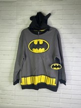 DC Comics Batman Face Mask Hooded Long Sleeve Full Zip Hoodie Gray Boys ... - $24.25