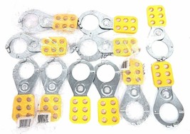 LOT OF 11 NEW MASTER LOCK 424 SAFETY LOCKOUT HASPS YELLOW - $77.00
