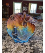 8.5  3D Dragon and Wizard water battle desktop sculpture - $39.60