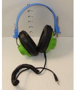 Vintage Leap Frog Schoolhouse Headphones Adjustable blue Green - $24.70