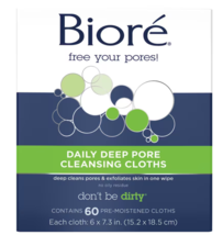 Biore Daily Facial Cleansing Cloths 60.0EA - £24.66 GBP