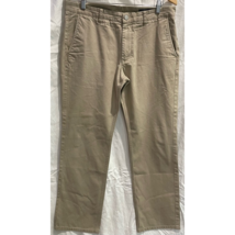 Bonobos Mens Straight Leg Chino Pants Khaki Tan Pockets Flat Front Twill 34 X 30 - £15.63 GBP