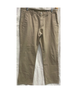 Bonobos Mens Straight Leg Chino Pants Khaki Tan Pockets Flat Front Twill... - $19.79