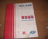 1994 Chevrolet GMC M/L Van Safari Astro Atelier Service Réparation Manue... - $24.92