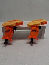 2 piece orange and yellow nerf gun, one dart shooter. - $9.89