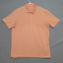 VINEYARD VINES Mens Polo Shirt Size L Large Coral Striped Short Sleeve C... - £27.42 GBP