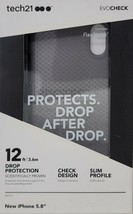 Tech21 Evo Check Drop Protection Case Cover For Apple Iphone X/xs Smokey Black - £7.15 GBP