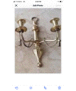  Candelabra Gold Toned Wall Hanging - £78.46 GBP