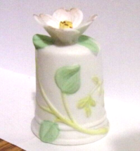 Flower Thimble-Bone China-Enesco - $7.43