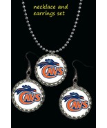 Virginia Cavaliers cavs earring earrings and necklace set great gift  mu... - $161.07 MXN