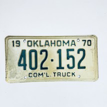 1970 United States Oklahoma Commercial Truck License Plate 402-152 - $12.28 CAD