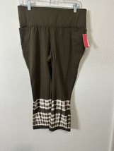 Lane Bryant LIVI Power High Rise Green Cropped Leggings Size 14/16 - $29.99