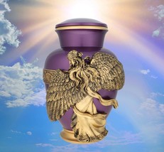 Angel of Grief® Golden Purple Cremation Urn - £151.87 GBP