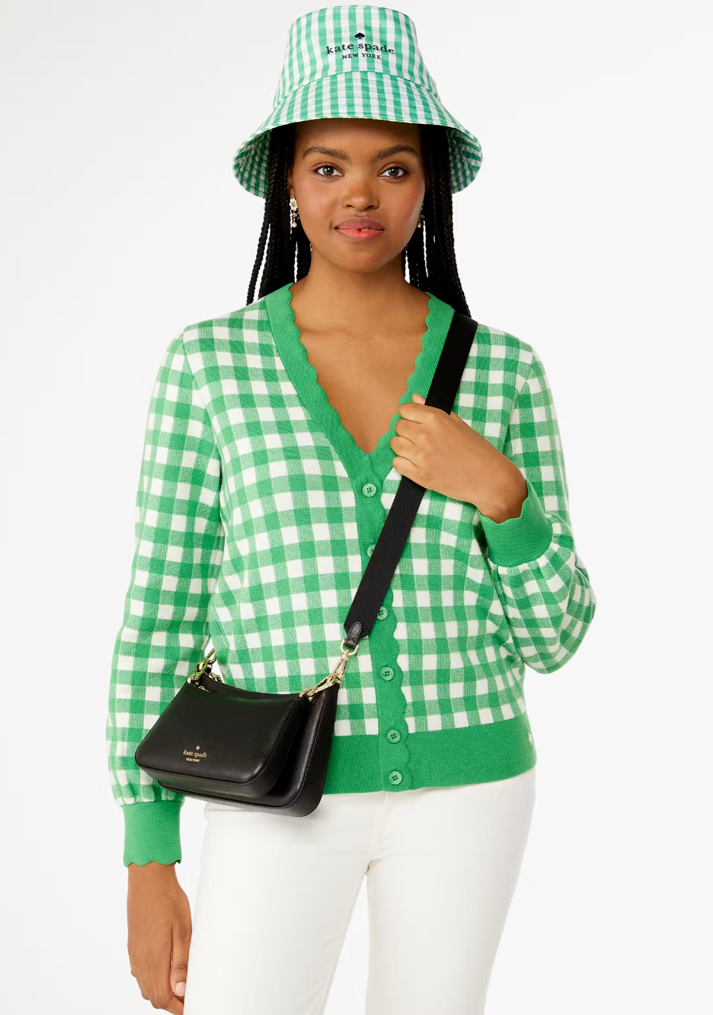 NWB Kate Spade Duet Black Saffiano Leather Crossbody KH757 Purse $349 Gift Bag