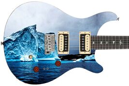 Guitar Skin Axe Wrap Re-skin Vinyl Electric Iceberg Glacier Bay Canada 810 - $45.49
