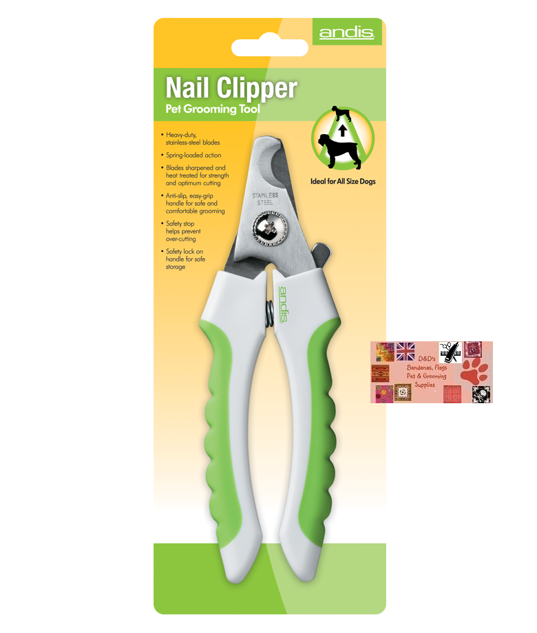 Andis Ergonomic Safety NAIL CLIPPER Claw Trimmer Scissor STAINLESS STEEL... - $17.99