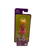 Mattel 2021 Polly Pocket 3.5 Inch Doll POLLY Blonde Hair Blue Eye Pink T... - £6.48 GBP