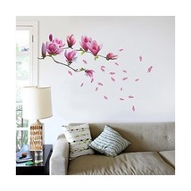 Walplus Wall Stickers Giant Magnolia Flowers Removable Self-Adhesive Mur... - $17.00