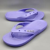 Crocs Mens 11 Purple Flip Flops Sandals Comfort Thong Slides Casual Summ... - $466.86 MXN